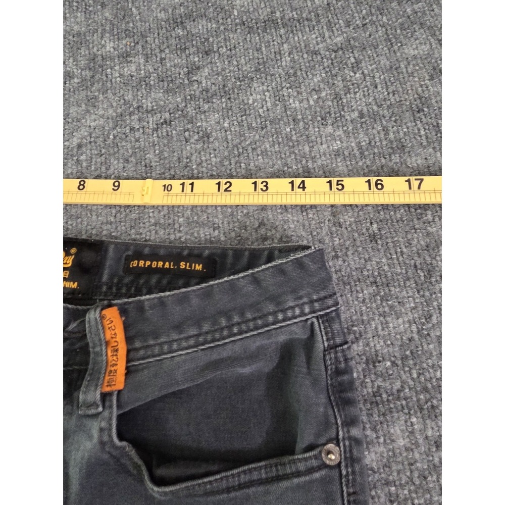Mens SuperDry CORPORAL SLIM Jeans W28 L30 Slim Straight Blue - Picture 4 of 11